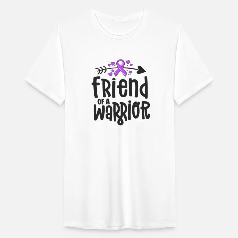 Friend Of A Warrior Purple Awareness Ribbon