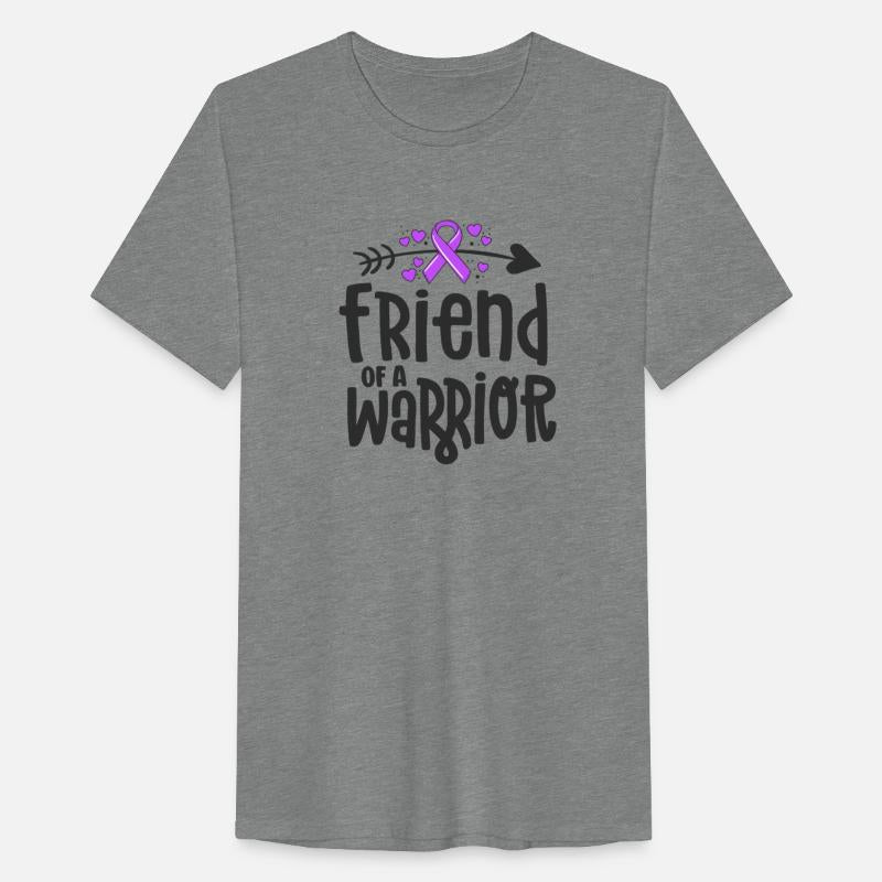 Friend Of A Warrior Purple Awareness Ribbon