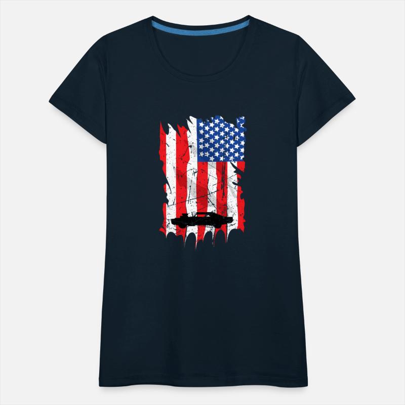 Fun Car Guy - American Flag Big Block Muscle Car