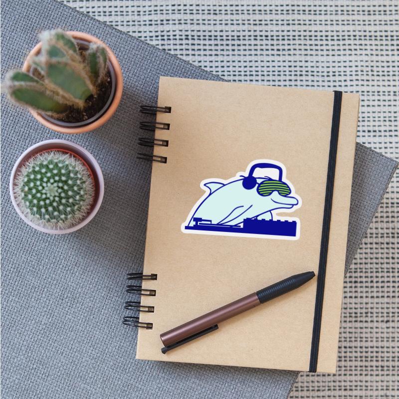 Funny DJ Dolphin Mixer Mixing Console Music Party