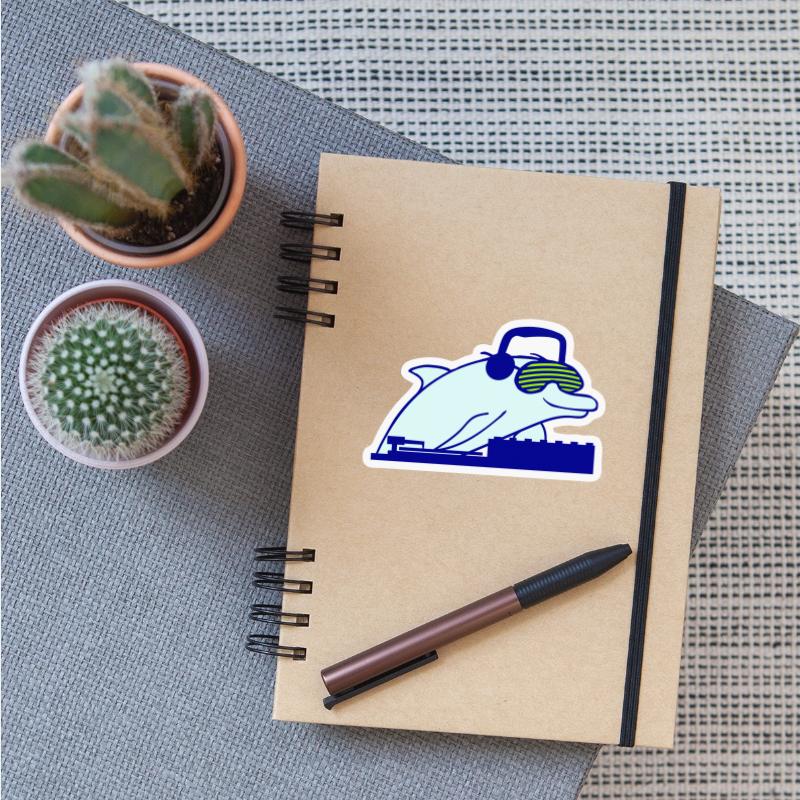 Funny DJ Dolphin Mixer Mixing Console Music Party