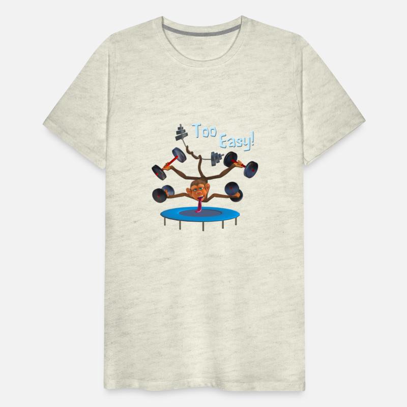 Funny Monkey Gym Wear Tshirt Motivational