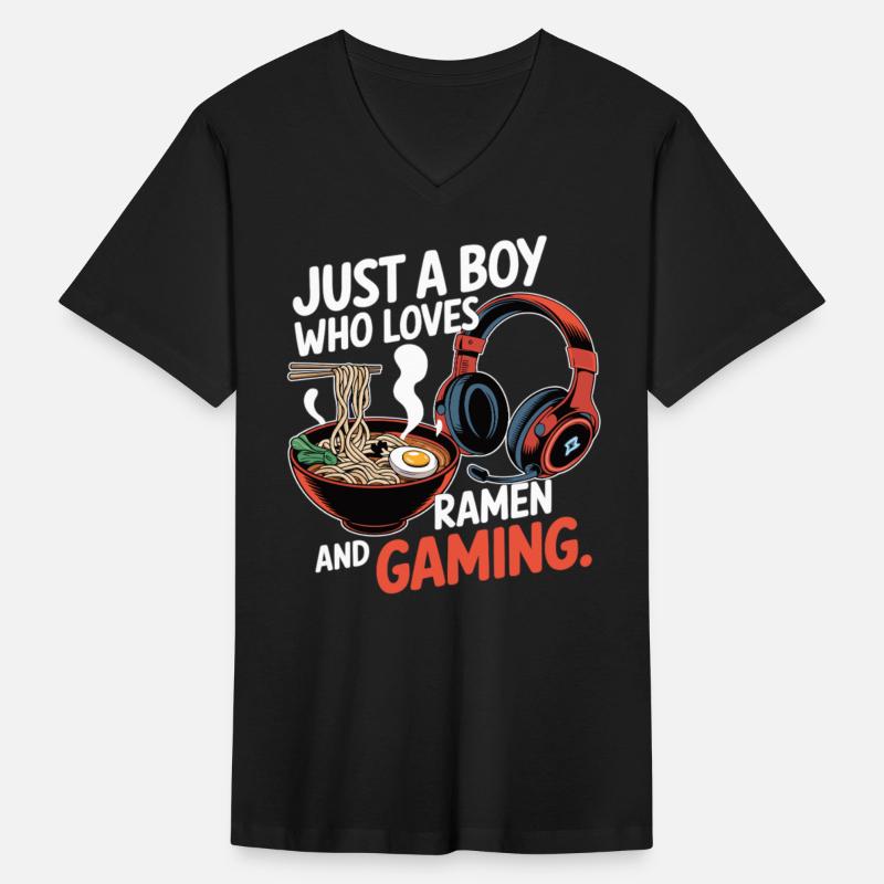 Funny Ramen & Gaming – Gamer Life T-Shirt
