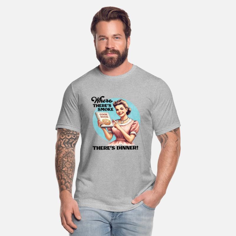 Funny Retro Dinner Tee for Wife Hubby Vintage