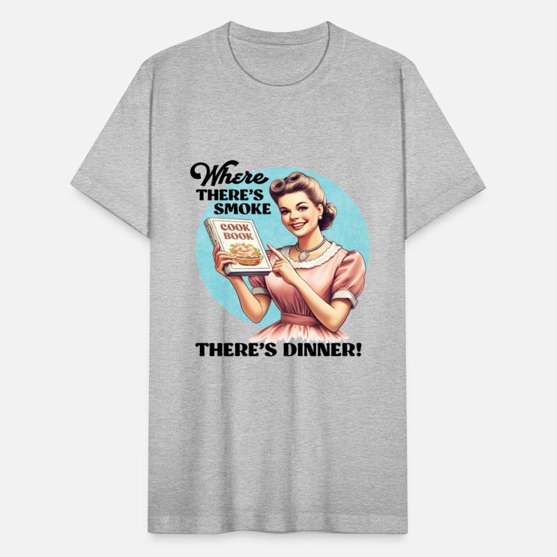 Funny Retro Dinner Tee for Wife Hubby Vintage