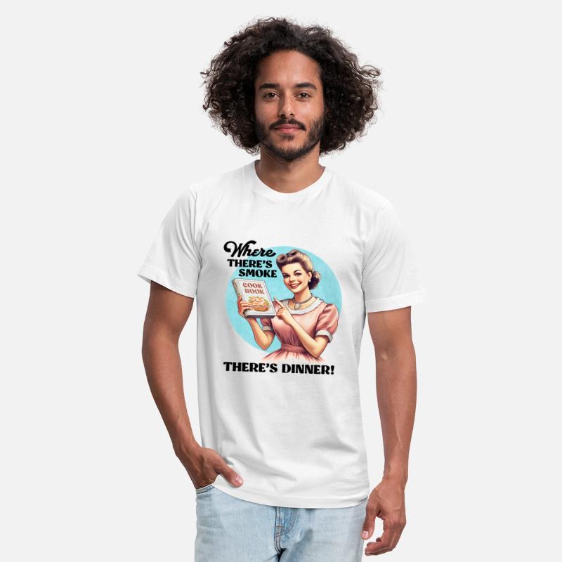 Funny Retro Dinner Tee for Wife Hubby Vintage