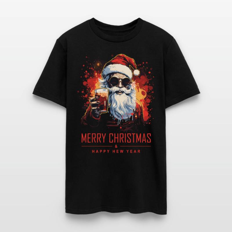 Funny Santa Claus Santa Claus Drinks Alcohol