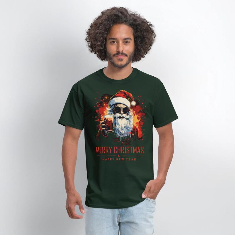 Funny Santa Claus Santa Claus Drinks Alcohol