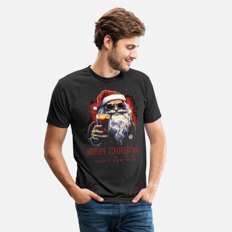 Funny Santa Claus Santa Claus Drinks Alcohol