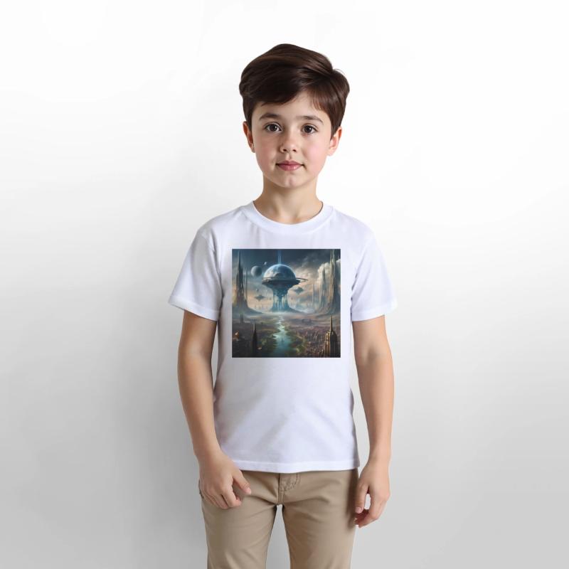 Futuristic Sci-Fi City Tower Design Alien Planet