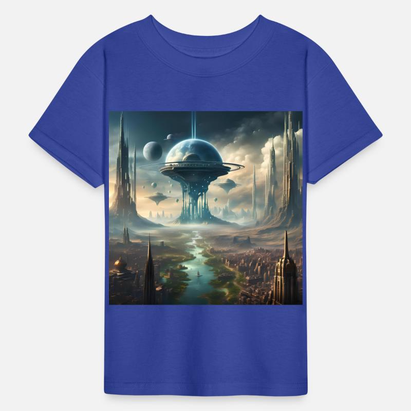 Futuristic Sci-Fi City Tower Design Alien Planet