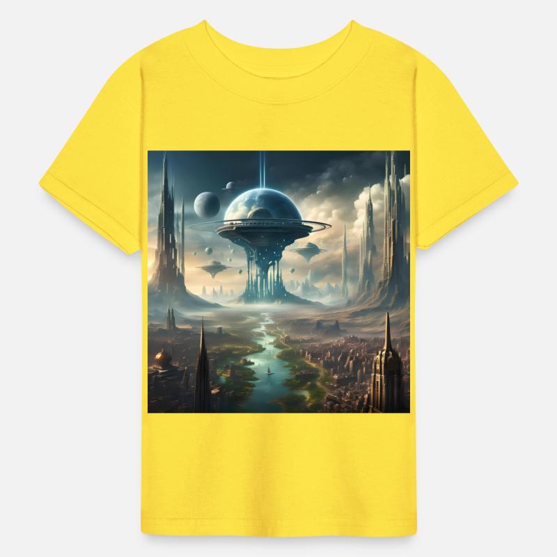 Futuristic Sci-Fi City Tower Design Alien Planet