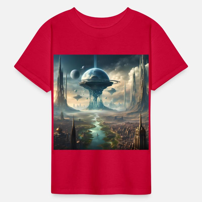 Futuristic Sci-Fi City Tower Design Alien Planet