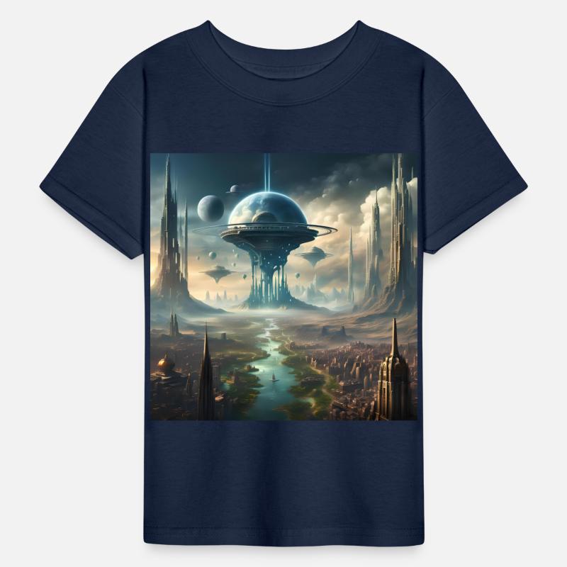 Futuristic Sci-Fi City Tower Design Alien Planet