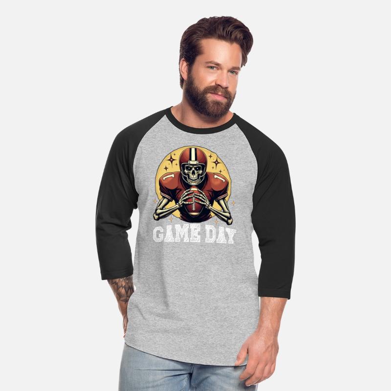 Game Day Skeleton Football Design