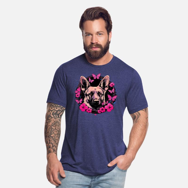 German Shepherd Funny Dog Girlie Style Pink