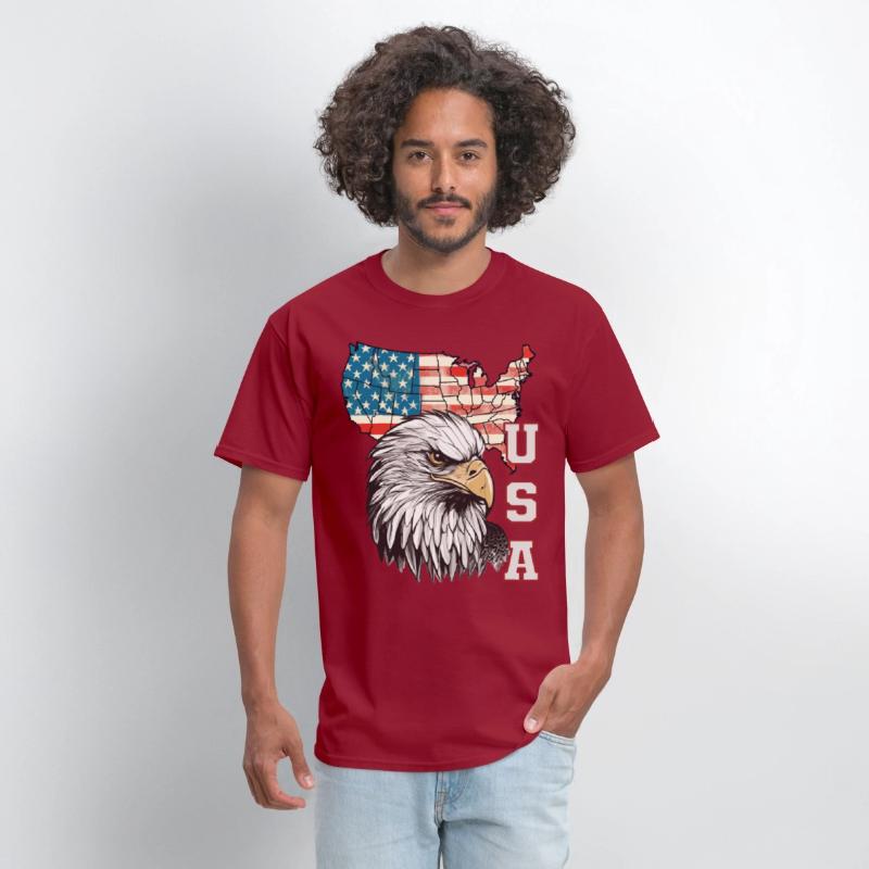 gift idea bald eagle american flag