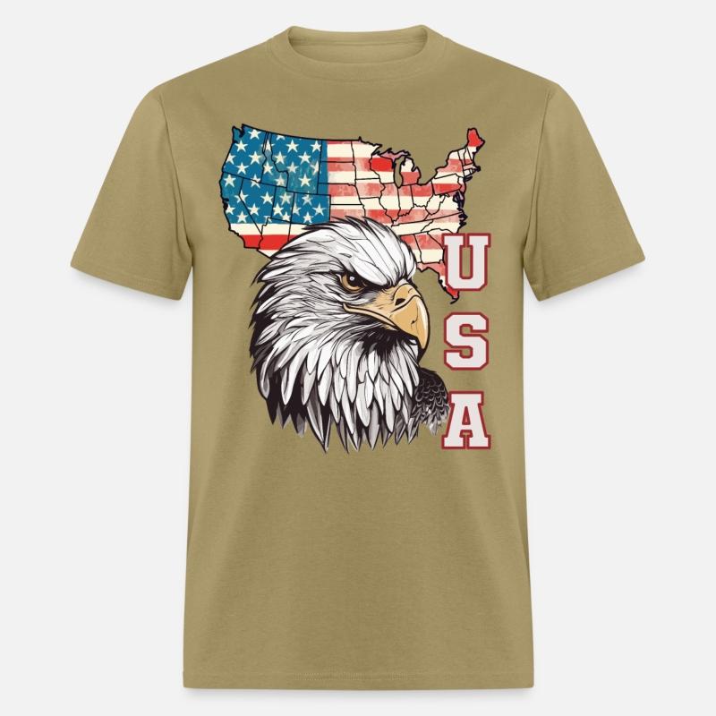 gift idea bald eagle american flag