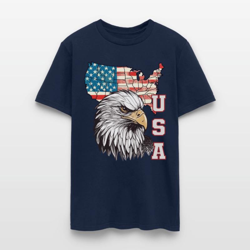 gift idea bald eagle american flag