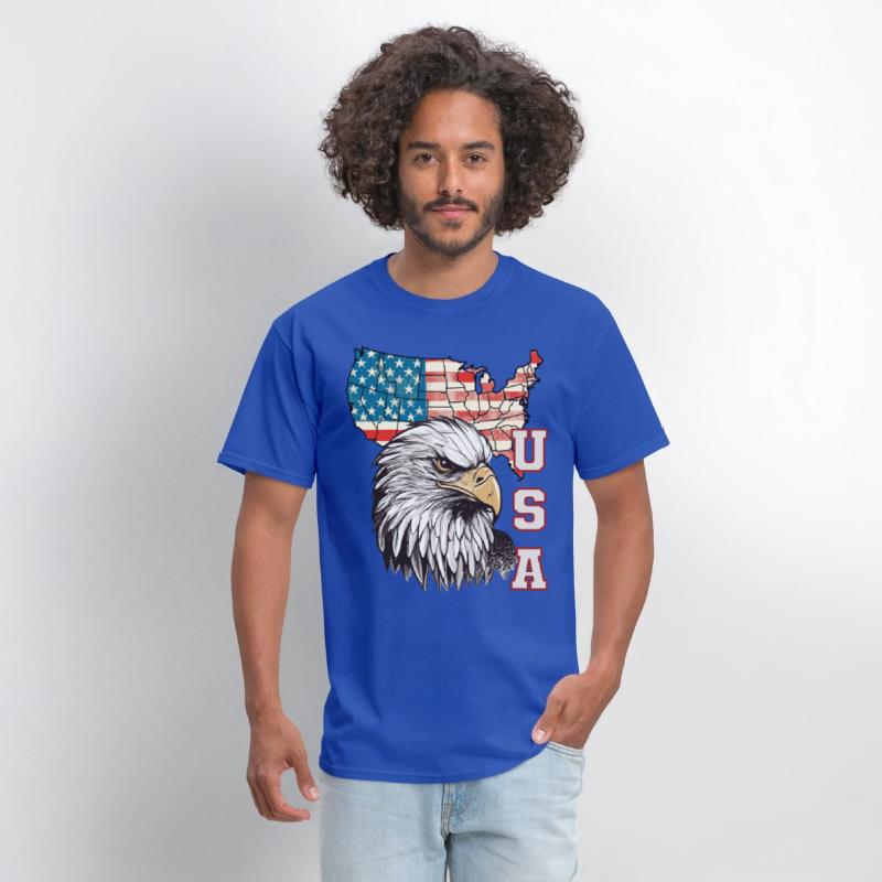 gift idea bald eagle american flag