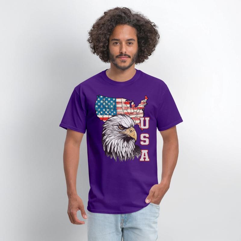 gift idea bald eagle american flag