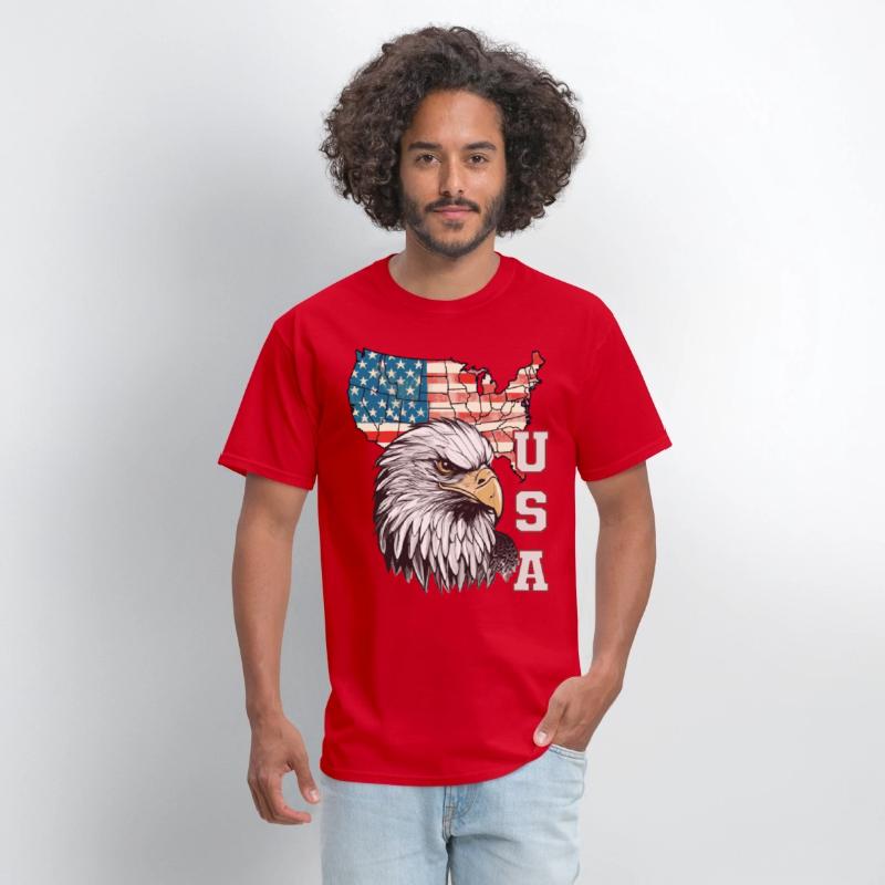 gift idea bald eagle american flag