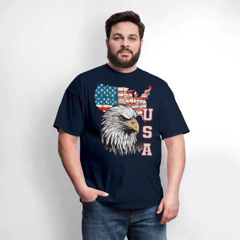 gift idea bald eagle american flag