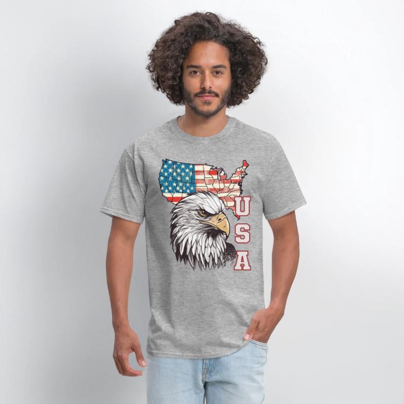 gift idea bald eagle american flag