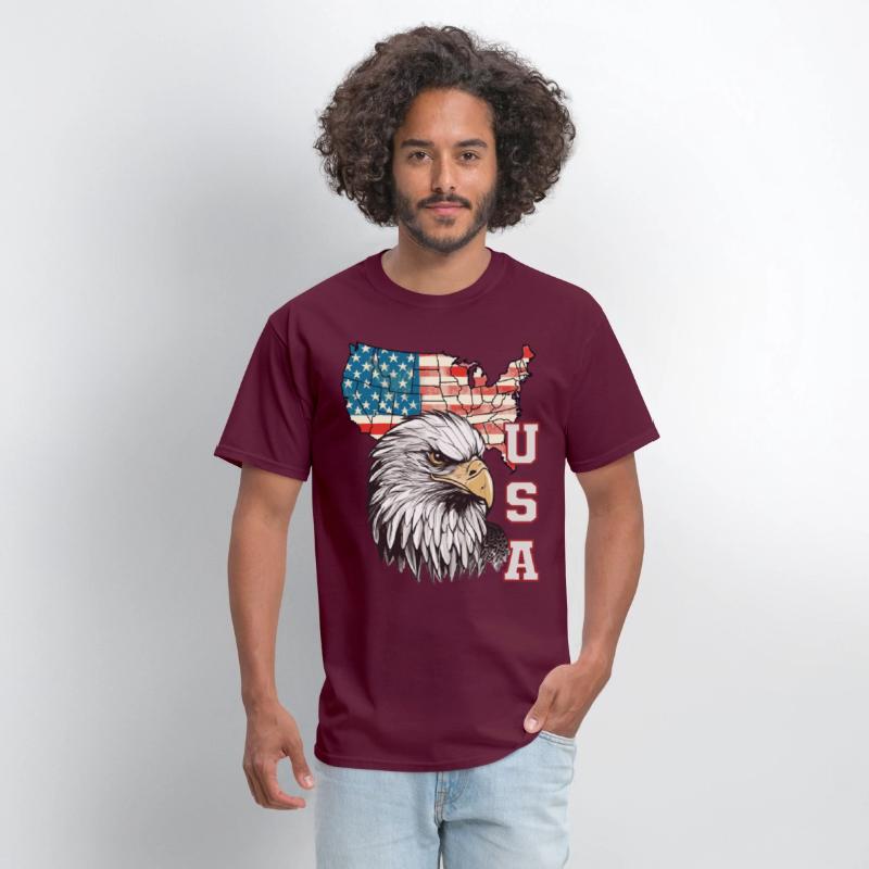 gift idea bald eagle american flag