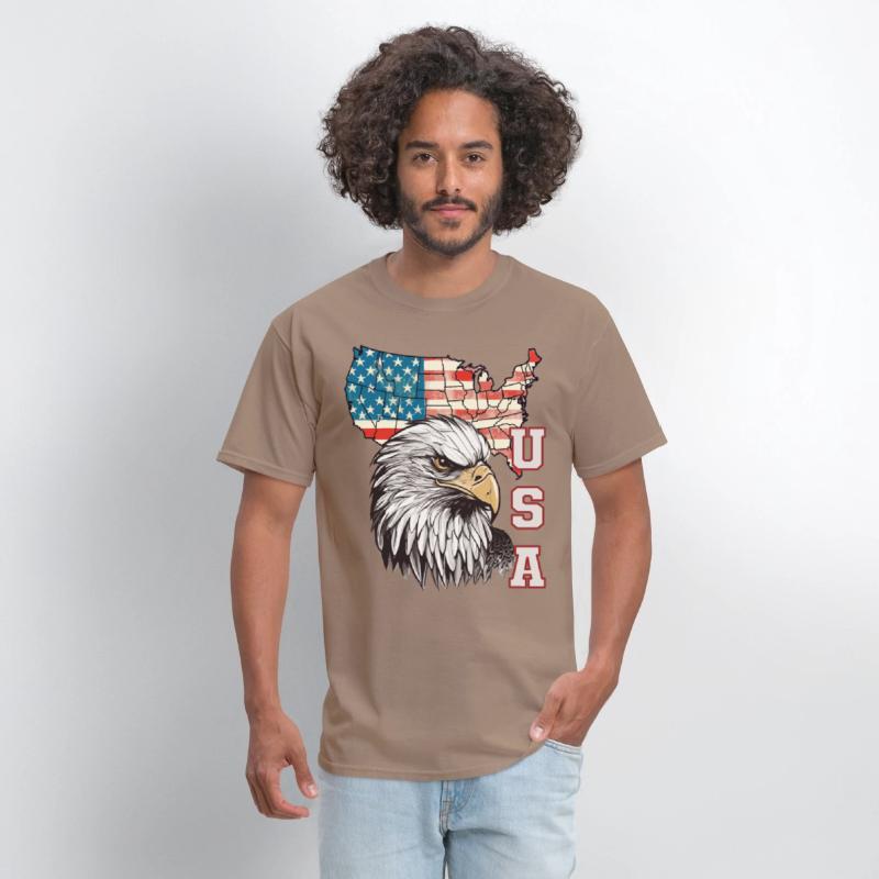 gift idea bald eagle american flag