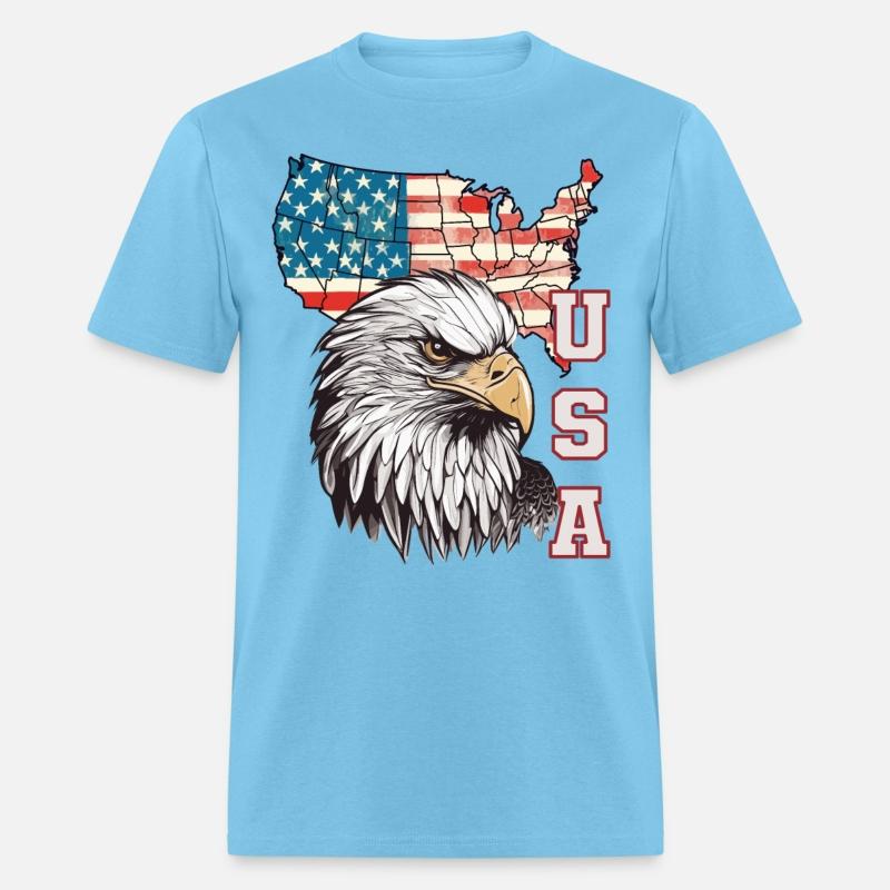gift idea bald eagle american flag