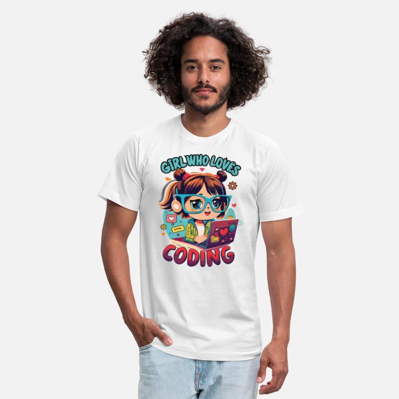 Girl wearing glasses working with laptop