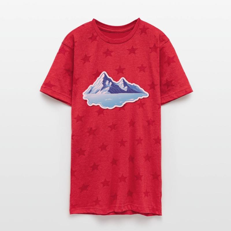 Glacier Mountains and Lake Sticker