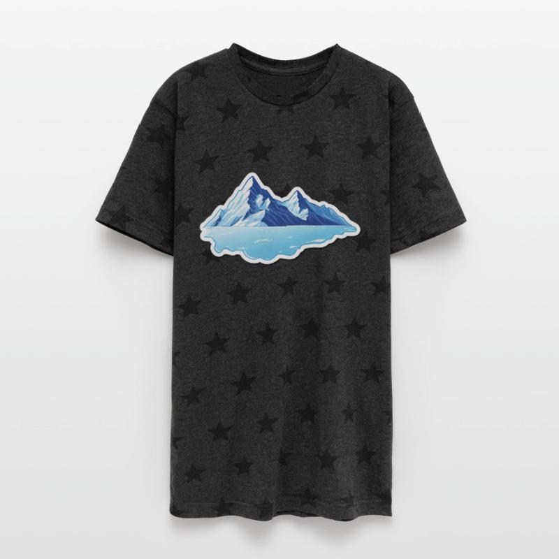 Glacier Mountains and Lake Sticker