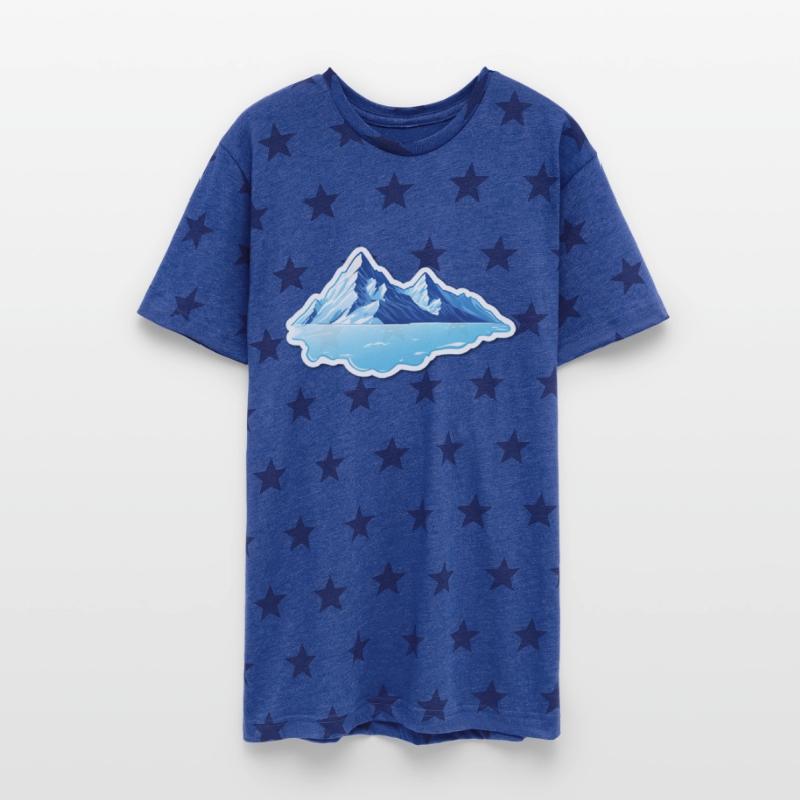 Glacier Mountains and Lake Sticker