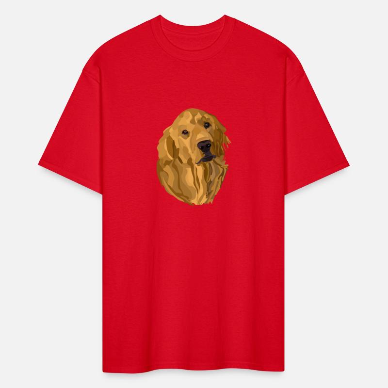 Golden Retriever Hand Drawn Digital Art