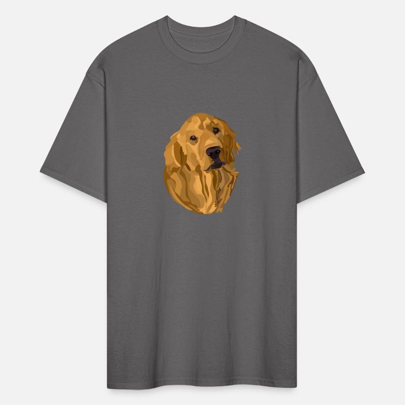 Golden Retriever Hand Drawn Digital Art