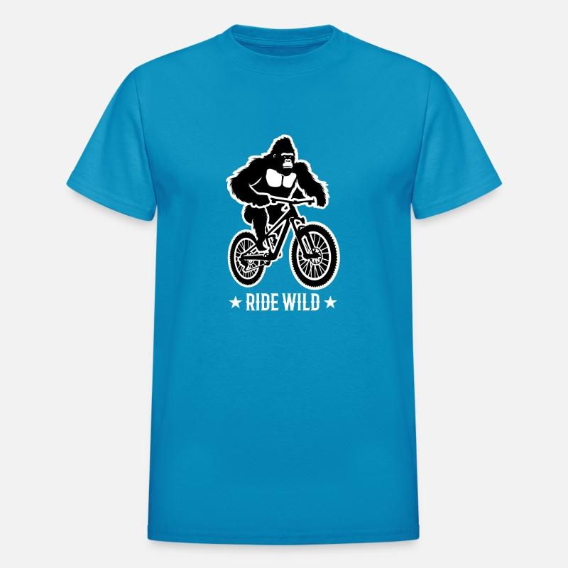 Gorilla Biker Mountain Biker E-Biker Funny Animals