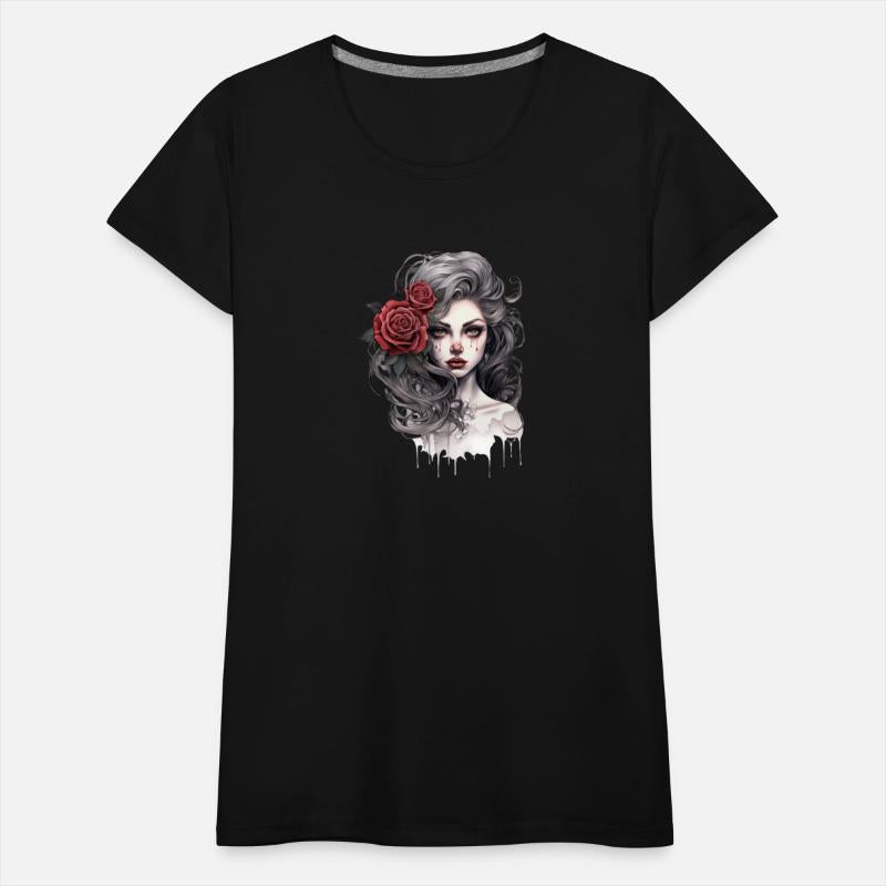 Gothic Rose Queen Illustration Graphic Beauty