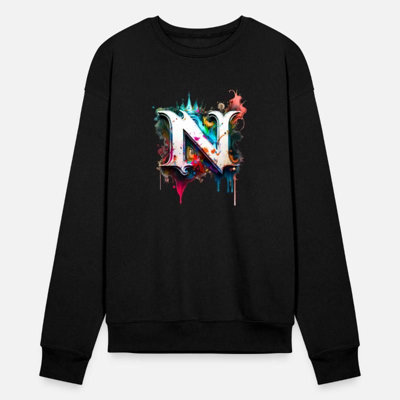 Graffiti Initial Letter "N" with 👑