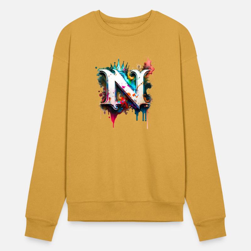 Graffiti Initial Letter "N" with 👑