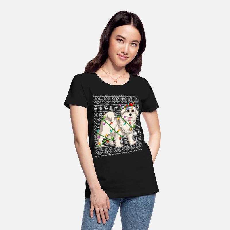 Great Pyrenees Ugly Christmas Santa Hat Sweater