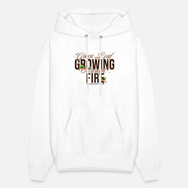 Green Leaf Growing Through Fire - Jeremiah 17:8