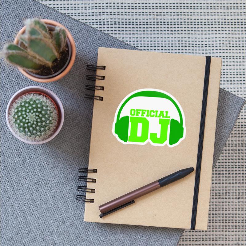 Green Official DJ Headphone Club Disco Music Party