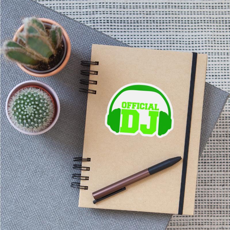 Green Official DJ Headphone Club Disco Music Party