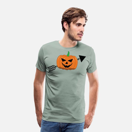 Halloween pumpkin boo and arrow T shirt