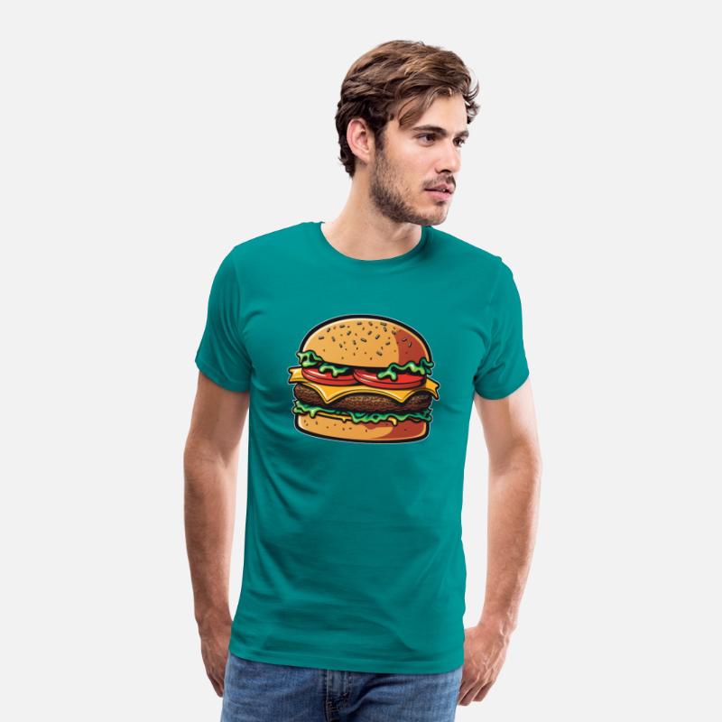 Hamburger burger fast food junk cheese meat