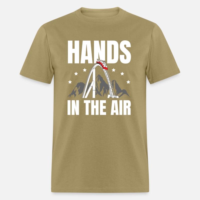 Hands In The Air Amusement Park Roller Coaster