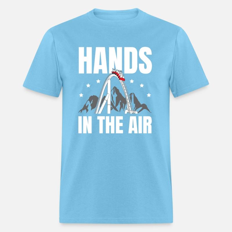 Hands In The Air Amusement Park Roller Coaster