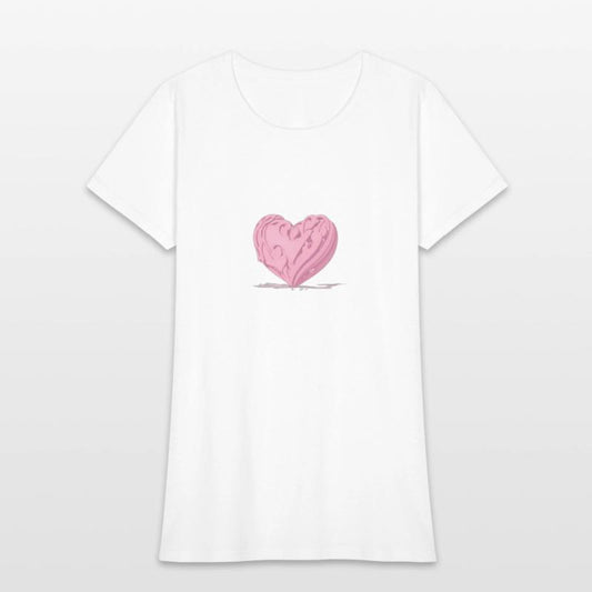 "Heartfelt Love Minimalist T-Shirt - Clean Lines,